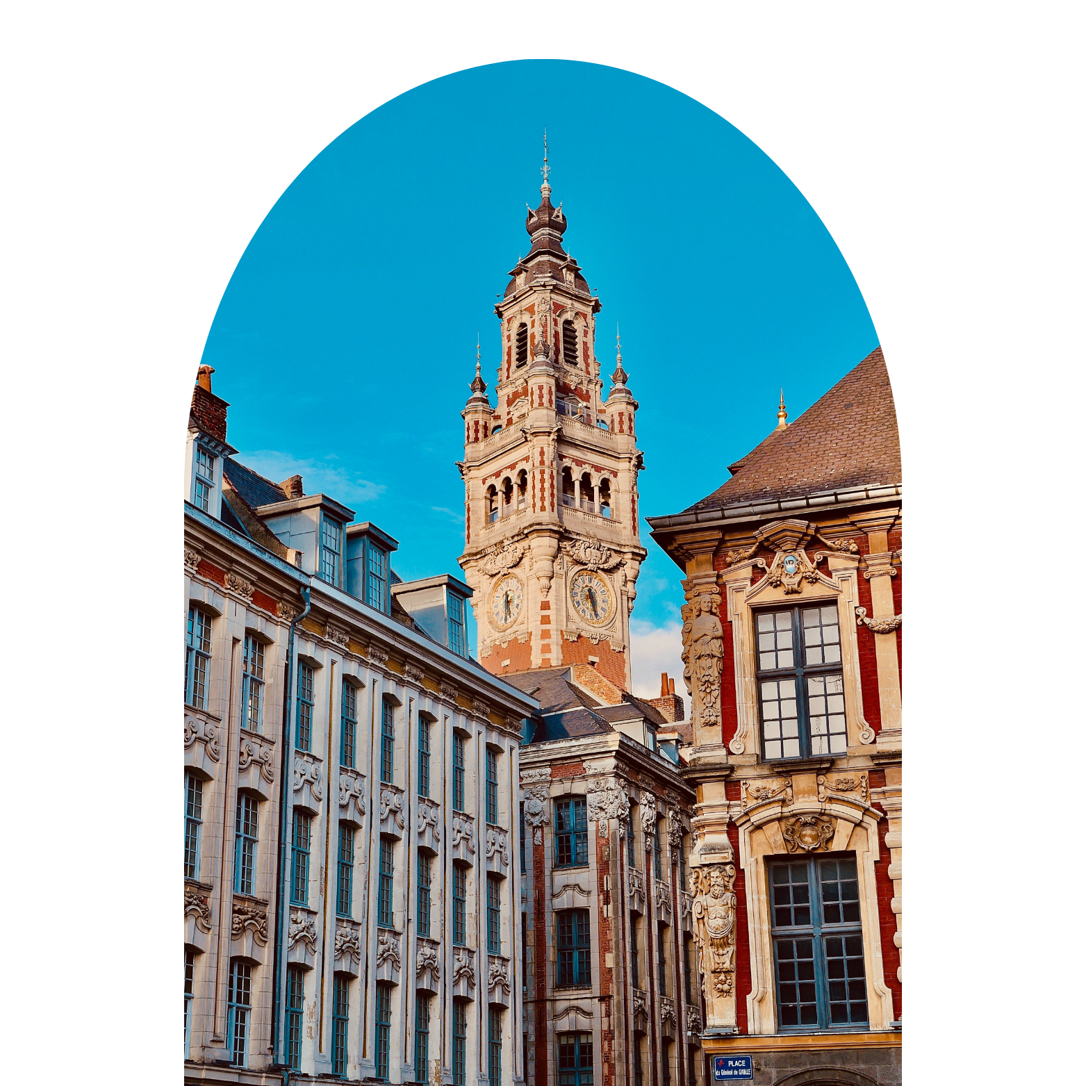 Vue stylisée de la ville de Lille